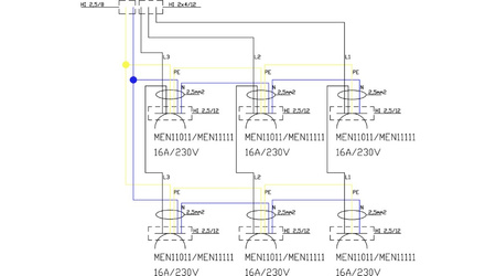 Stromverteiler 6x230V FRED Baustromverteiler Mennekes Doktorvolt DV-2978-D