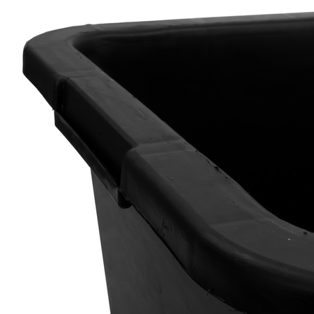 Mörtelkasten 40L Mörtelwanne Mörtelkübel pflanzkübel Mörteleimer Kübel Zementwanne Speiswanne widerstandsfähig aus PP/PE-Regranulat eckig schwarz DV-5626