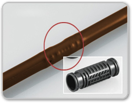 Bradas Tropfschlauch Perlschlauch ⌀16mm 100m Verlegerohr braun Tropferabstand 33cm WATERMIL DRIP BROWN DSWWMB161033-160-100