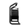 Kabeltrommel 25m HEAVY LINE 3x2,5mm Schwarz mit Metalltrommel 4x 230V-Steckdosen W-99445