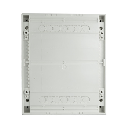 Verteilerschrank Aufputz Sicherunngskasten 2 Reihen 24 Module Verteilerkasten Kleinverteiler weiß Hager Volta 2x12 VA24BN