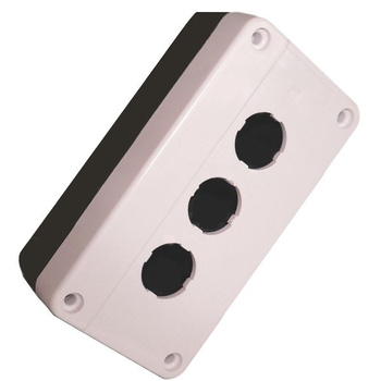 Putz Drucktaster Leergehäuse Aufbaugehäuse Aufputz grau/schwarz XBS XAL-BE03