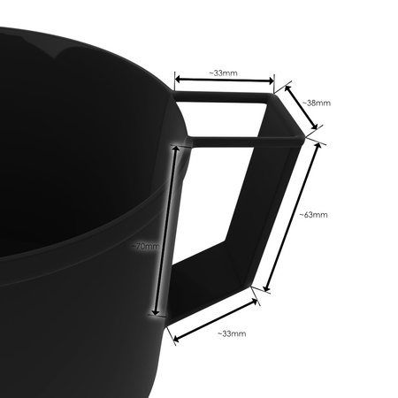 Trichter mit Sieb Bradas Antistatischer Einfülltrichter Fülltrichter Flaschaentrichter schwarz ES10BK
