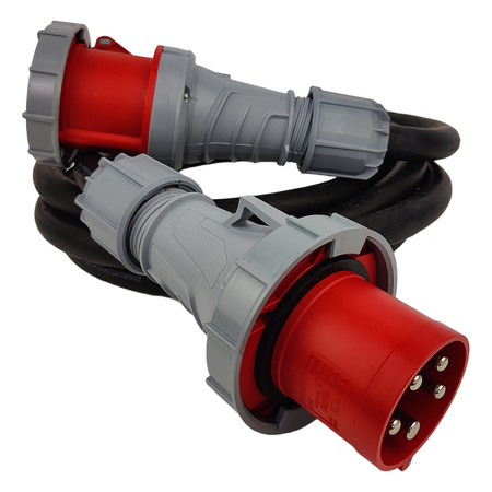 CEE Verlängerungskabel Kabel 10m 63A IP67 Starkstromkabel 5x16mm2 PCE Doktorvolt® DV-4759-CEE-63