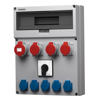 Stromverteiler GR 3x16 1x32 5x230V Nockenschalter 0-1 Doktorvolt® DV-9061-D