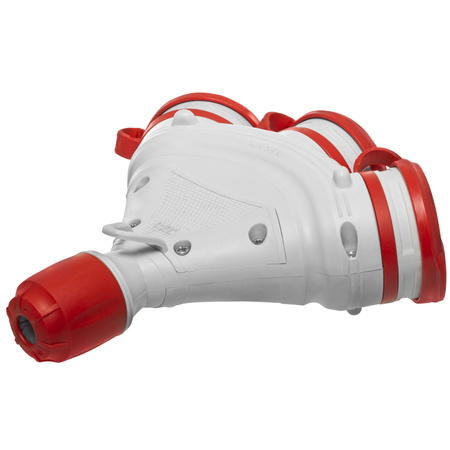 Dreifach-Steckdose Schuko IP44 3×2P+E 16A Grau-Rot 250V GN-X3/44S EXTREM W-01163