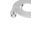 Anschlusskabel 1,5m IP44 mit geradem Stecker 250V 16A 3x2,5 mm² H05VV-F PP-40H Weiß W-98389