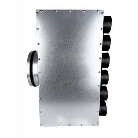 Lüftungsverteiler Verteilerkasten 12x75 Ø160 Wohnraumlüftung Luftverteiler E-KRT-12x75/160-OC