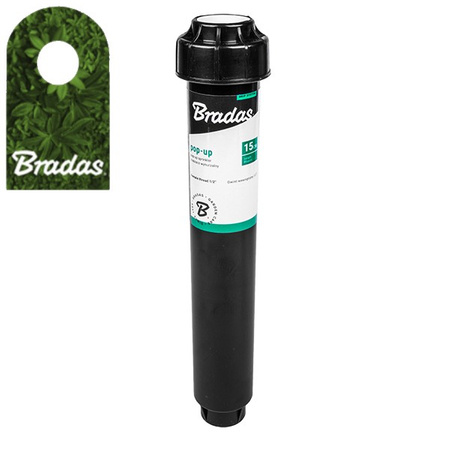 Versenkregner Pop-Up Sprinkler 6" / 15cm ohne Düse AG 3/8" Regner Garten Rasensprenger Bradas DSZW-06