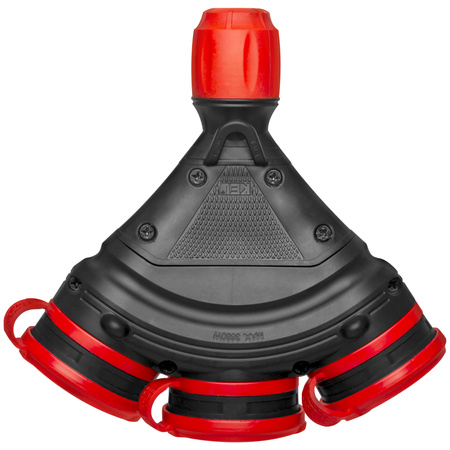 Dreifach-Steckdose Schuko IP44 3×2P+E 16A Schwarz-Rot 250V GN-X3/44S EXTREM W-01164