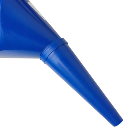 Trichter mit antistatischem Sieb abgewinkelter Einfülltrichter BLUE erleichtert das Einfüllen von Flüssigkeiten BRADAS ES10BL