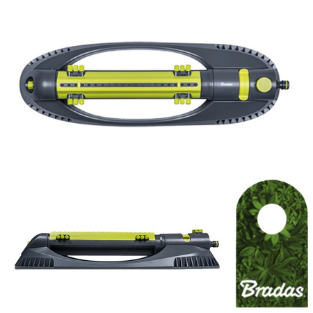 Viereckregner Rasensprenger 160m² 21 Düsen Regner Sprinkler LIME LINE BRADAS LE-6305