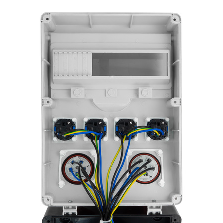 Baustromverteiler 32A 16A CEE 4x230V mit LS-Schalter TGD-S Stromverteiler Wandverteiler Doktorvolt DV-6036-D