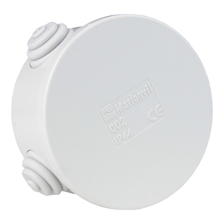 Runde Abzweigsdose mit Drosseln IP44 Ø 80x40 M-L 002