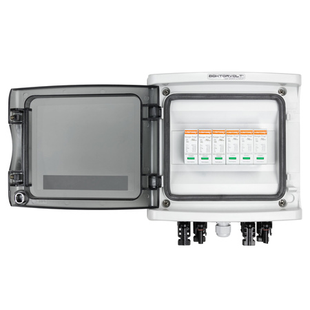 Solar Anschlusskasten PV DC 1000V 2x T2 Mersen 2-String 4mm Connector Doktorvolt DV-4449-FOT