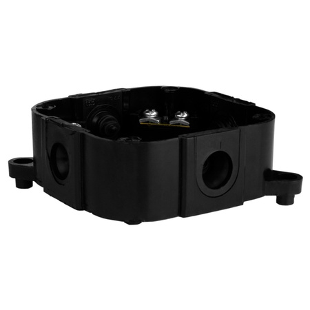 Abzweigkasten Aufputz-Feuchtraum Verbindungsdose mit Klemmen Abzweigdose schwarz 88x88x40 mm Viplast 074-55