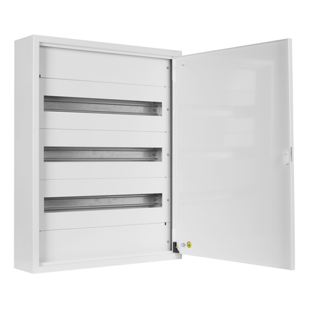 Doktorvolt Verteilerkasten Aufputz Sicherungskasten aus Metall 72 Module 3-reihig IP30 MN72/3/24