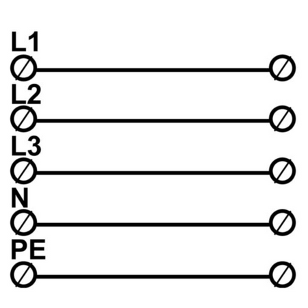 Hauptleitungsklemme Anschlussklemme ETB 50/1x5 (L1,L2,L3,N,PE) Al/Cu Universalklemme 10 Löcher  Elektro Becov