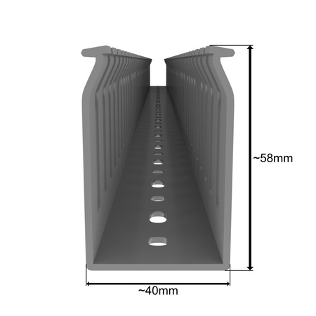 Verdrahtungskanal Kabelkanal mit Deckel Länge 1m Installationskanal verschiedene Größen Wahl 0630 0562 0234 0678 0708 E54