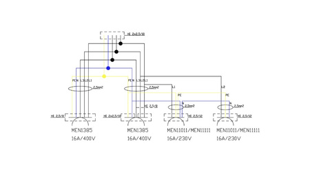 Stromverteiler 2x16A 2x230V Baustromverteiler Doktorvolt FRED DV-2152-D