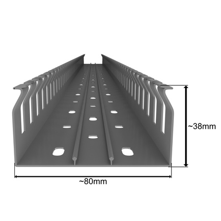 Verdrahtungskanal Kabelkanal mit Deckel Länge 1m Installationskanal verschiedene Größen Wahl 0609 0647 0586 0593 0722 E324
