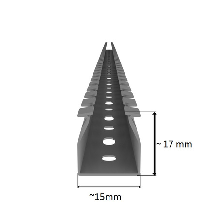 Verdrahtungskanal Kabelkanal mit Deckel Länge 1m Installationskanal verschiedene Größen Wahl 0111 0128 0579 0654 E144
