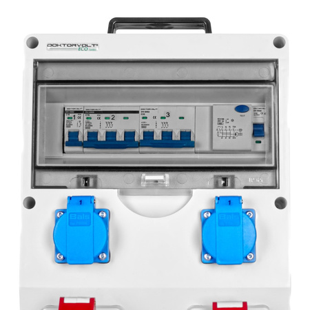 Stromverteiler ECO-S/FI 1x32A 1x16A 2x230V SKH 5x4mm2 Doktorvolt DV-9757-D