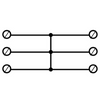 Hauptleitungsklemme Anschlussklemme ETB 95/1x3 Al/Cu Universalklemme elektroinstallation 6 Löcher  Elektro Becov