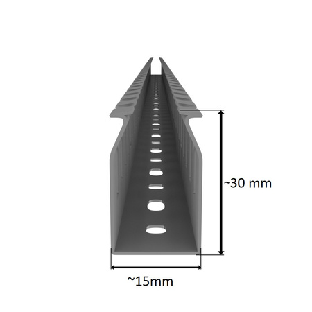 Verdrahtungskanal Kabelkanal mit Deckel Länge 1m Installationskanal verschiedene Größen Wahl 0111 0128 0579 0654 E164