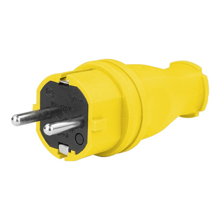 Gummistecker 16A 230V Stecker gelb 3101-301-0700