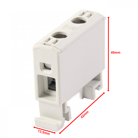 Hauptleitungsklemme Anschlussklemme ETB 16/1 Al/Cu Universalklemme elektroinstallation 2 Löcher Elektro Becov UK1016.21