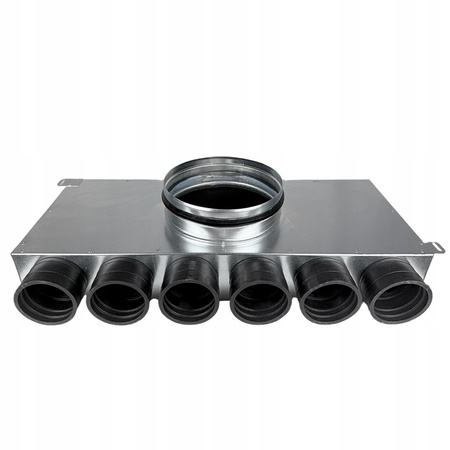 Achtfacher Rohrverteiler 6×75mm / 160mm E-KRR-6X75/200-OC (0+6+0)