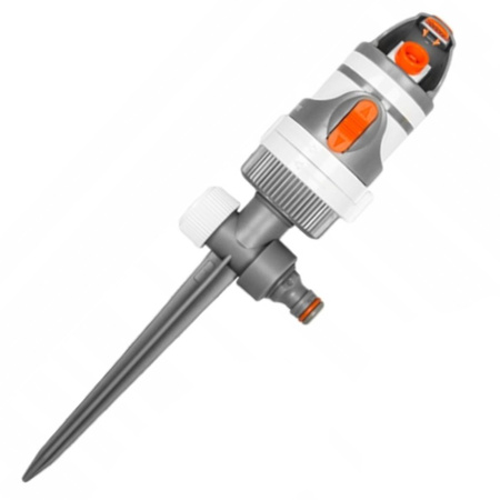 2-Funktionen Kreisregner 320m² Rasensprenger mit Erdspieß Impulsregner WHITE LINE Bradas WL-Z02