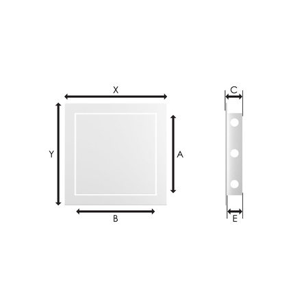 Revisionsklappe Revisionstür Kunststoff Weiß 15/20 AirRoxy 02-802