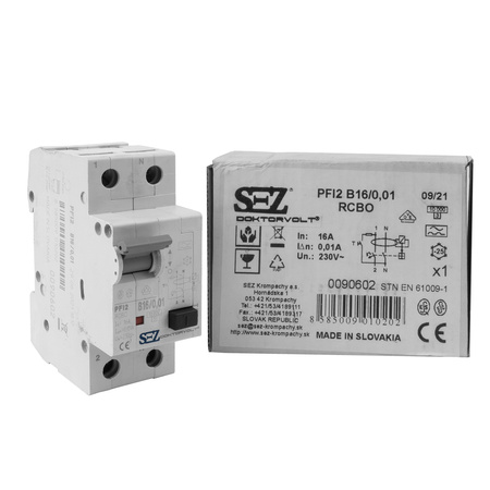 Leitungsschutzschalter PFI2 B16/0,01 SEZ LS-Schalter 0090602