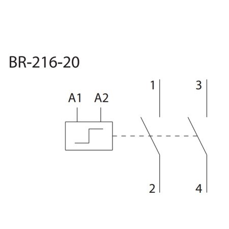 Bistabiles Relais 440V Ith 16A 2NO ELKO BR-216-20/230V