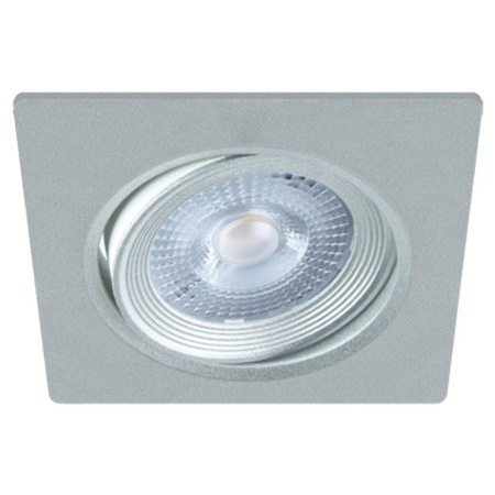Verstellbare Deckenleuchte quadratisch MONI LED D 5W 4000K Einbau-Hängeleuchte silber 03860