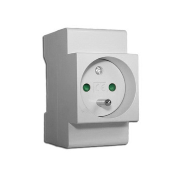 XBS Einbausteckdose hutschiene für Belgien/Frankreich Steckdose Frankreich Typ-E MSD FRANC