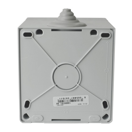 CEE Wandsteckdose mit Klappdeckel Aufputz 16A 5P 400V IP44 Steckdose IZVN 1653