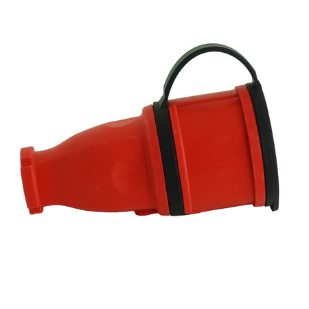 Gummikupplung 16A 230V 2P+E Steckdose Kupplung rot 3101-304-1600
