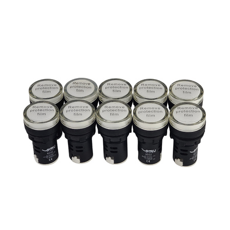 XBS LED Leuchtmelder weiß Kontrolleuchte Signal- Lampe Licht 22mm 230V AD22-WHITE230