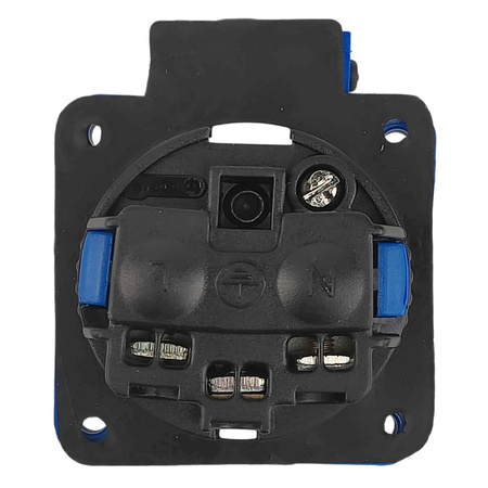 Einbausteckdose 230V 16A IP54 Steckdose Anbausteckdsoe blau französisches System TpE 3101-326-0900