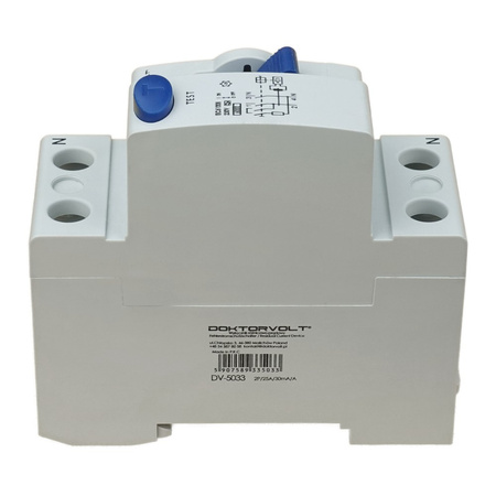 Fehlerstromschutzschalter 2P 25A 30mA Typ A FI-Schalter Doktorvolt DV-5033