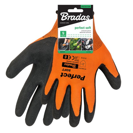 Gartenhandschuhe Schutzhandschuhe PERFECT SOFT Arbeitshandschuhe Latex Größe 9 BRADAS RWPS9