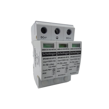 Überspannungsschutz 3P DC 1000V klasse T2 Schelinger A53-SPD-MOV-DC-3P-T2