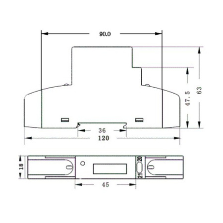 1Phasige Stromzähler 5(45)A MID Zähler LE-01d F&F LE-01D