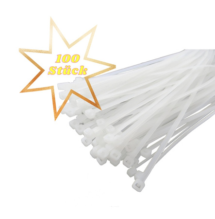 100STK. Kabelbinder UP30 weiss UP 30 E-P 12.2