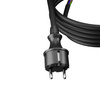 Anschlusskabel 3m IP44 mit geradem Stecker 250V 16A 3x2,5 mm² H07RN-F PP-40H Schwarz W-97218