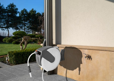 Wand-Schlauchbox 20m roll-up Schlauchtrommel Gartenschlauch 1/2" 35m WHITE LINE 1/2" 20m WHITE LINE WL-W6B20