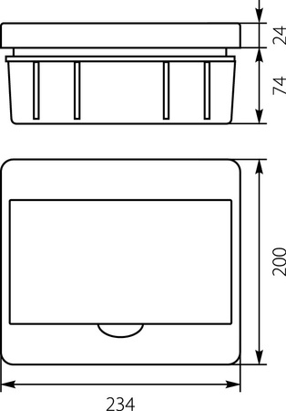 Verteilerkasten Unterverteilung Kleinverteiler Sicherungskasten Rp8 Module UP E-P 8.2
